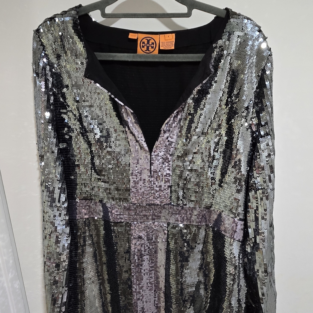Tory Burch Metallic Sequin Dress
